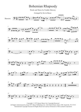 Bohemian Rhapsody Easy Key Of C Bassoon