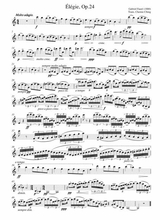Gabriel Faur Lgie Op 24 Arranged For Baritone Saxophone