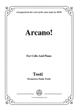 Tosti Arcano For Cello And Piano