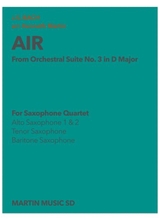 Air From Orchestral Suite No 3 In D Major Js Bach Saxophone Quartet