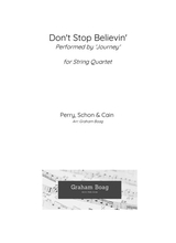 Dont Stop Believin For String Quartet