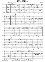 For Elise Ludwig Van Beethoven Clarinet Quartet