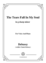 Debussy The Tears Fall In My Soul In G Sharp Minor For Voice And Piano