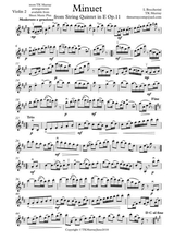 Murray Boccherini Minuet 2nd Violin Part Suzuki Bk 2