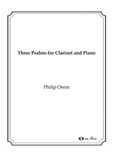 Three Psalms For Clarinet And Piano