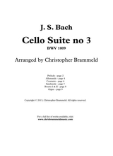 Cello Suite No 3