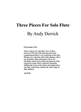 Three Pieces For Flute