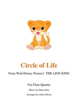 Circle Of Life From The Lion King For Flute Quartet
