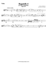 Bagatelle 4 For String Orchestra Viola Part