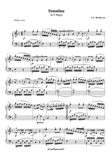 Beethoven Sonatina In F