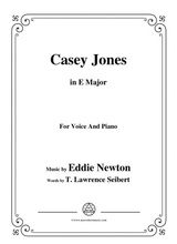 Eddie Newton Casey Jones In E Major For Voice And Piano