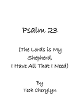 Psalm 23 The Lord Is My Shepherd I Have All That I Need