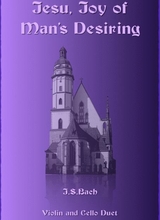 Jesu Joy Of Mans Desiring Js Bach Duet For One Violin And One Cello