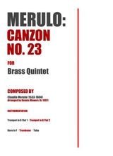 Canzon No 23 For Brass Quintet Claudio Merulo