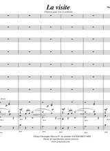 La Visite Orchestral Score With Full Parts Voice And Piano Part Jcm 2008