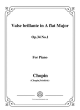 Chopin Waltz No 2 In A Flat Major Op 34 No 1 Valse Brillante For Piano