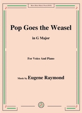 Eugene Raymond Pop Goes The Weasel In G Major For Voice And Piano