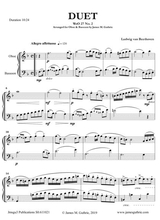 Beethoven Duet Woo 27 No 2 For Oboe Bassoon