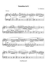 Beethoven Sonatina In G