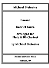 Pavane For Flute And Bb Clarinet