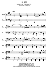 Ignite Alan Walker Ft K391 Piano Music Sheet