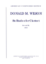Wilson Six Etudes For Clarinet
