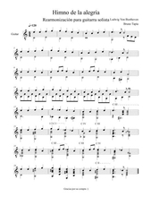 Himno De La Alegra Rearmonizacin Para Guitarra Beethoven Tapia