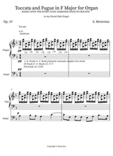 Toccata Fugue In F Major Op 19