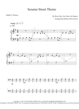 Sesame Street Theme Five Finger Piano With Teacher Duet