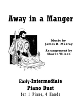 Away In A Manger Early Intermediate Piano Duet 1 Piano 4 Hands