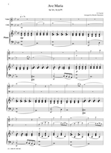 Caccini Ave Maria For Piano Trio Pc002