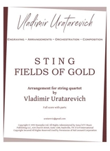 Sting Fields Of Gold For String Quartet