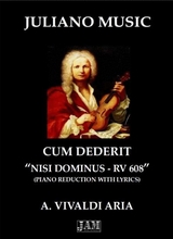Cum Dederit Piano Reduction With Lyrics A Vivaldi
