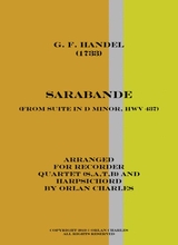 George Friderich Handel Sarabande From Suite In D Minor Hwv 437