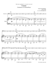 Pachelbels Canon Double Bass And Piano