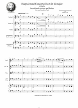 Platti Harpsichord Concerto No 8 In G Major Cspla26 For Harpsichord And Strings