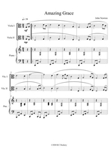 Amazing Grace Viola Duet With Optional Piano Accompaniment