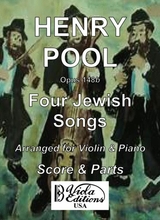 Opus 148b Four Jewish Songs For Violin Piano Score Parts