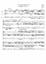 Trio Sonata For Organ No 4 Bwv 528 Arrangement For 3 Recorders