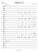 Fugue No 23 Book Ii Well Tempered Clavier Extra Score