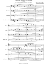 National Anthem Of Canada For Trombone Quartet Suitable For All Grades