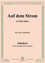 Schubert Auf Dem Strom Op 119 In B Flat Major For Voice Piano
