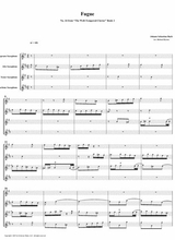 Fugue 24 From Well Tempered Clavier Book 2 Saxophone Quartet