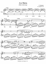Ave Maria For Piano Simplified Version