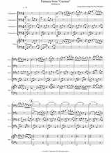 Intermezzo Fantasia From Carmen For Cello Quartet