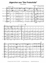 Jaegerchor Der Freischuetz C M Weber Clarinet Quintet