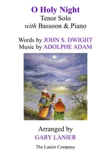 O Holy Night Tenor Solo With Bassoon Piano Score Parts Included
