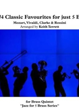 3 1 4 Classics For Brass Quintet Drum Kit Jazz For 5 Brass Series