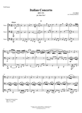 Italian Concerto Bwv 971 For Tuba Trio