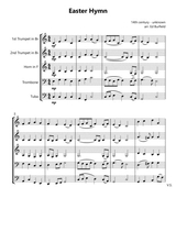 Easter Hymn Christ The Lord Is Risen Today Hymn Tune For Brass Quintet